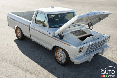 The Ford F-100 with the Eluminator electric kit motor